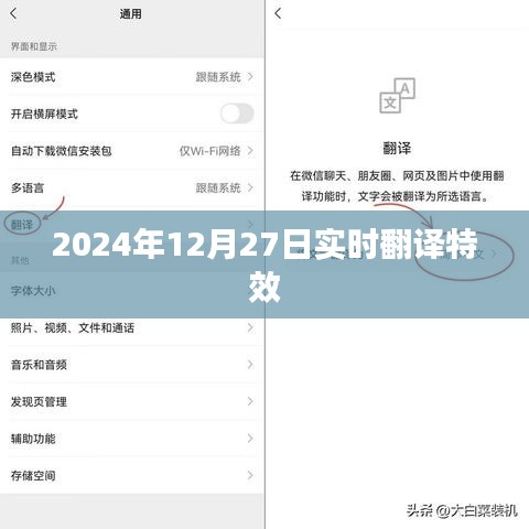 实时翻译特效,探索2024年12月27日的语言世界