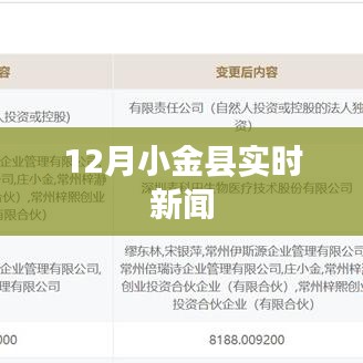 小金县最新实时新闻报道