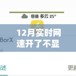 12月网速不显示问题解析与应对指南