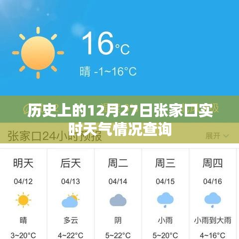 12月27日张家口历史天气实时查询报告