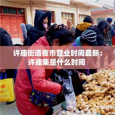 许庙街道夜市营业时间最新:许庙集是什么时间