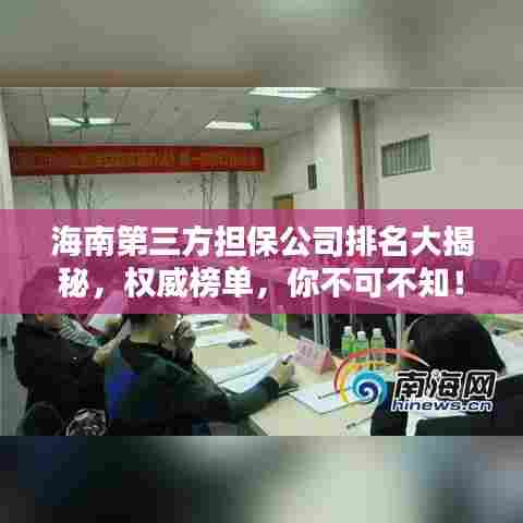 海南第三方担保公司排名大揭秘,权威榜单,你不可不知!