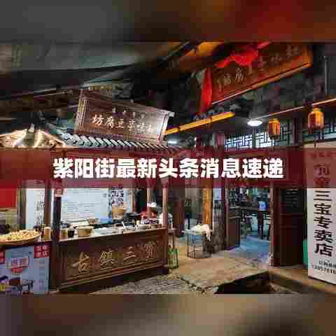紫阳街最新头条消息速递