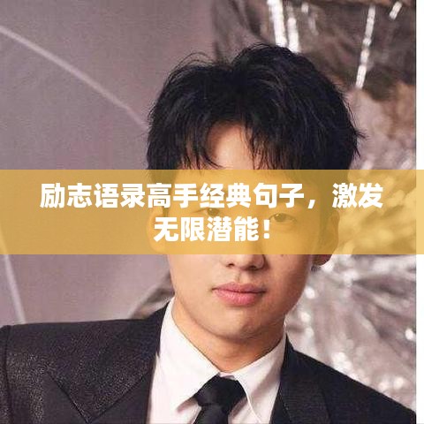 励志语录高手经典句子,激发无限潜能!